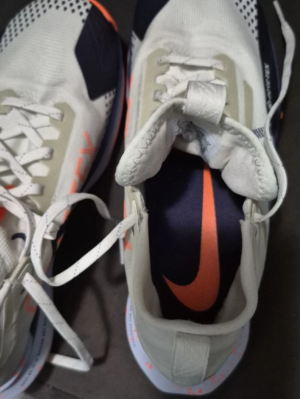 Nike Cream, Navy & Orange GORE-TEX Trail Running Sneakers